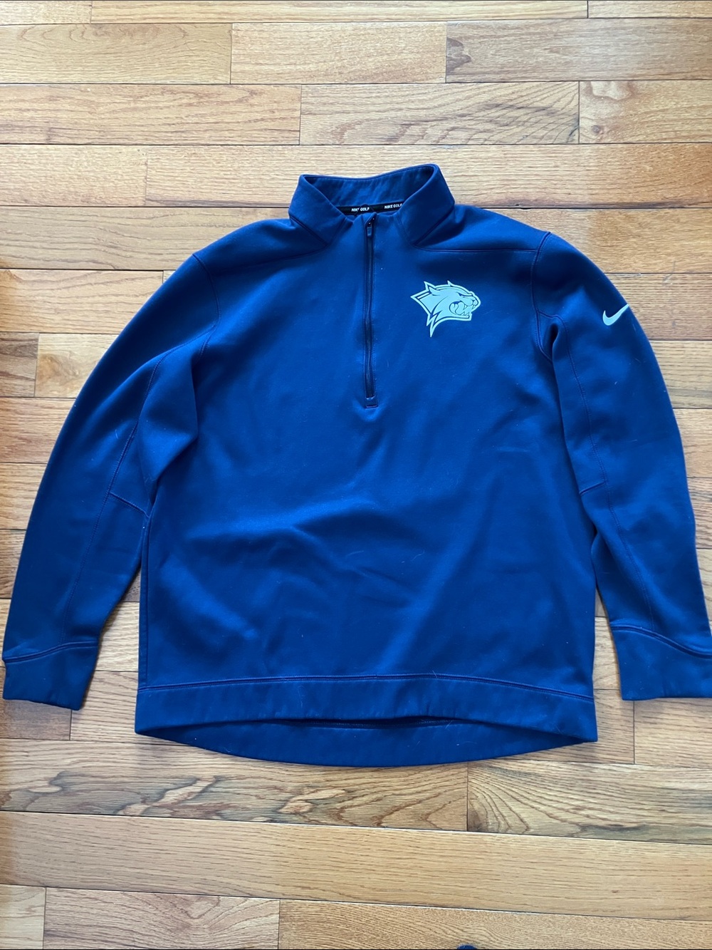 Nike - Women’s UNH Wildcats Navy Blue Golf 1/4 Zip - Large